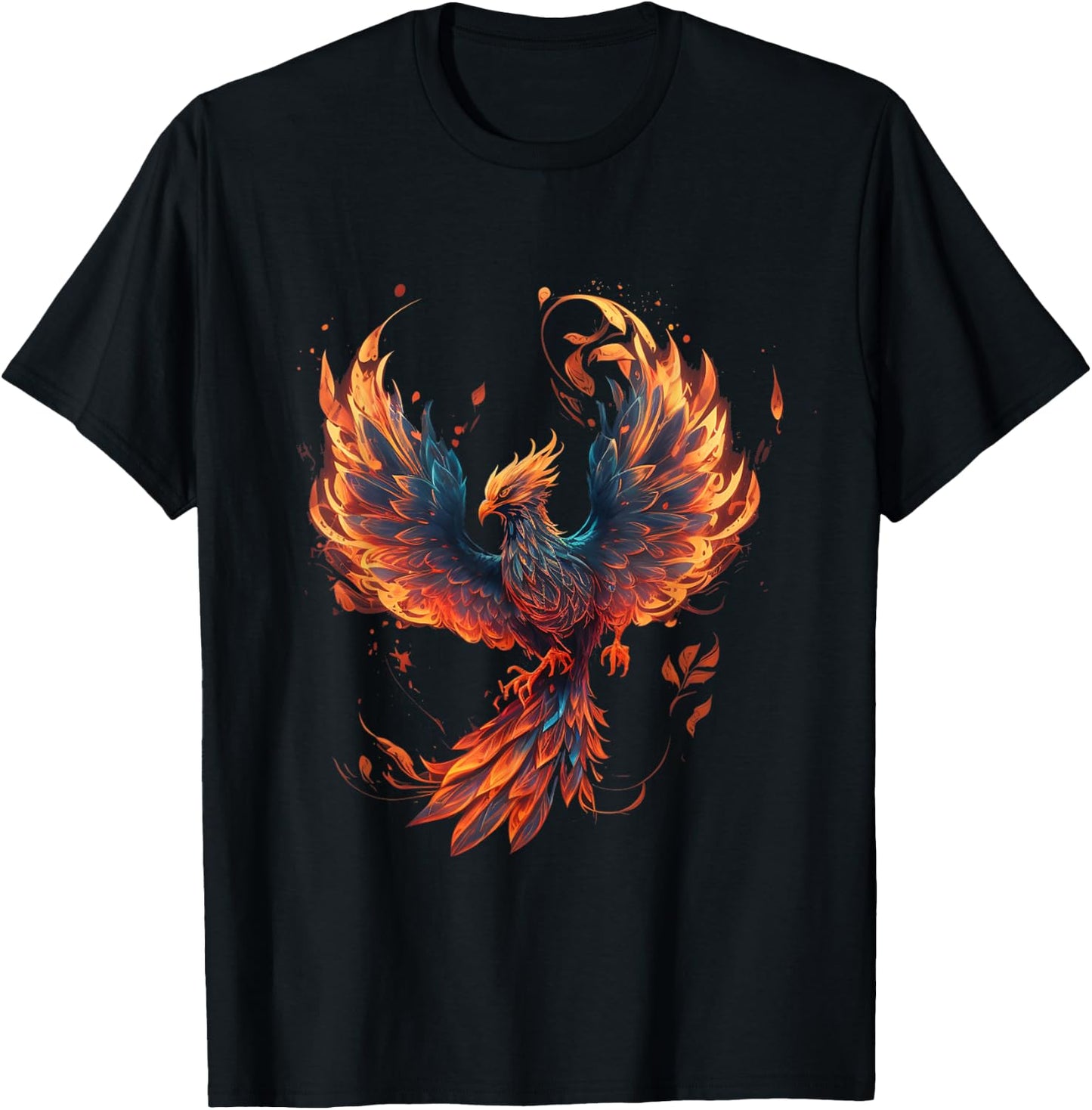 Fire Phoenix Bird Phoenix Reborn Firebird Phoenix T-Shirt - T-Shirt | Black