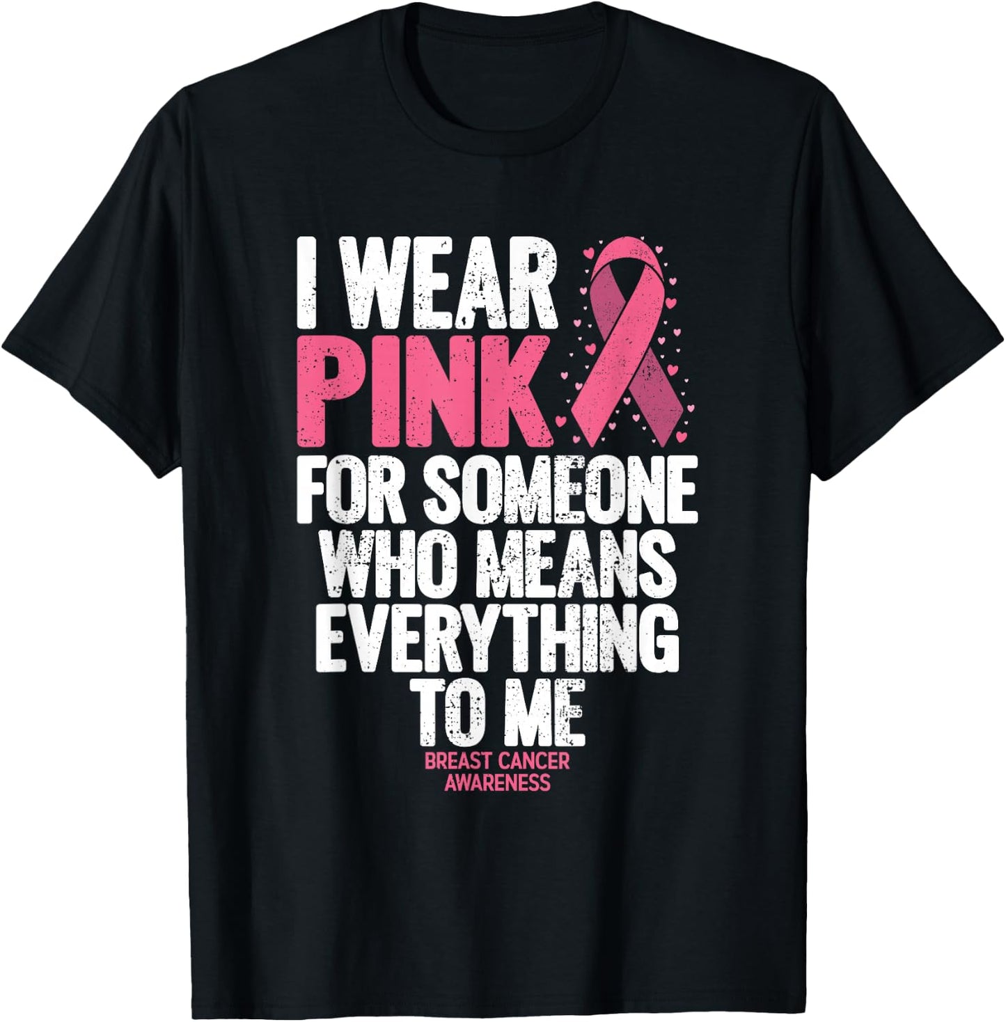 Breast Cancer Awareness Shirts for Family Breast Cancer T-Shirt - T-Shirt | Black