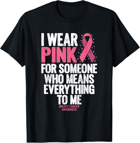 Breast Cancer Awareness Shirts for Family Breast Cancer T-Shirt - T-Shirt | Black