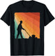 Cool Vintage Landscaper Art Dad Lawn Mower Lawn Care T-Shirt - T-Shirt | Black