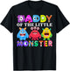 Daddy Little Monster Kids 1st Birthday Party Family Monster T-Shirt - T-Shirt | Black