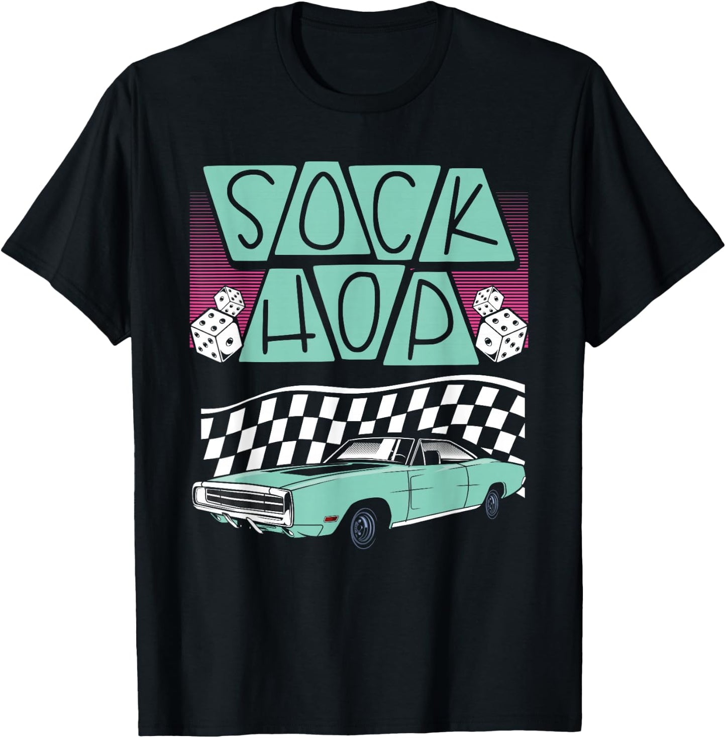 Sock Hop 50S Sock Hop T-Shirt - T-Shirt | Black