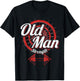 Old Man Strength Fitness Workout Gym Lover Body Building T-Shirt - T-Shirt | Black