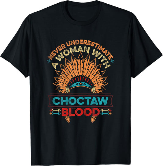 Native American Pride Design for a Proud Choctaw Girl T-Shirt - T-Shirt | Black