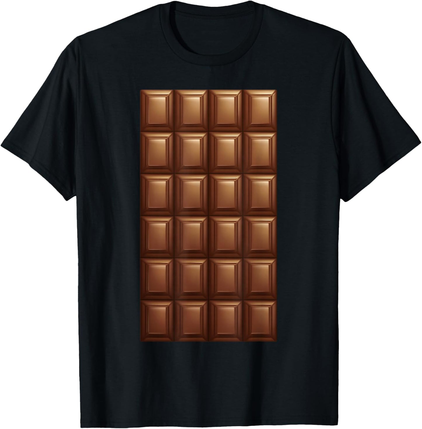 Chocolate Bar Shirt Adult Kids Chocolate Bar Costume T-Shirt - T-Shirt | Black
