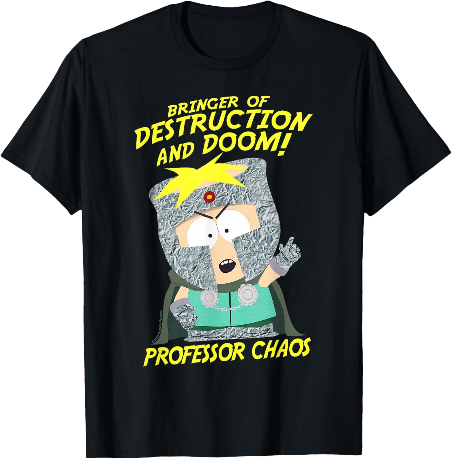 South Park Professor Chaos Destruction & Doom T-Shirt - T-Shirt | Black