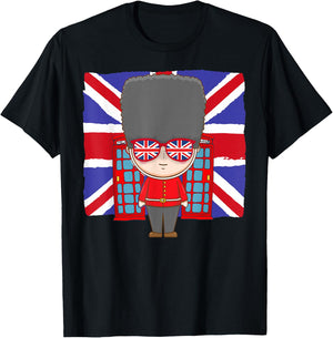 Union Jack Flag idea for Kids England & Kids British Flag T-Shirt - T-Shirt | Black