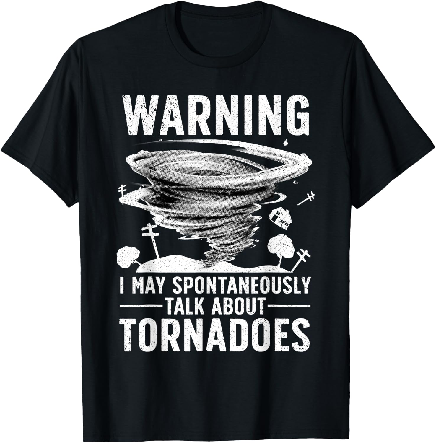 Funny Tornado Art Women Storm Twister Chaser Lover T-Shirt - T-Shirt | Black