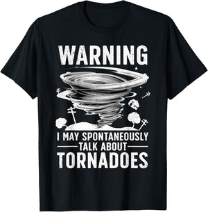 Funny Tornado Art Women Storm Twister Chaser Lover T-Shirt - T-Shirt | Black