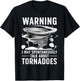 Funny Tornado Art Women Storm Twister Chaser Lover T-Shirt - T-Shirt | Black