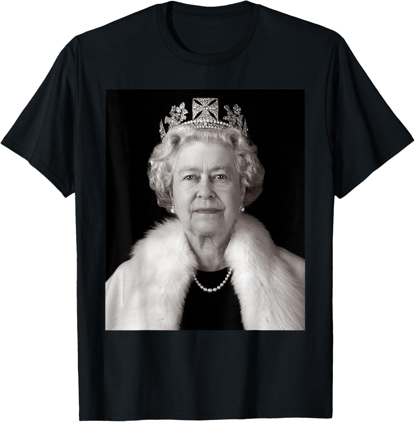 Queen II - Elizabeth England - Queen of England T-Shirt - T-Shirt | Black