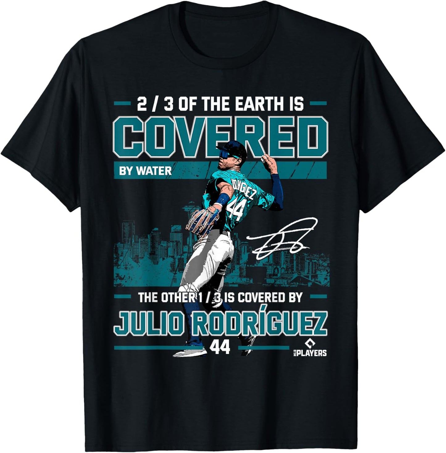Covered Julio Rodriguez Seattle MLBPA T-Shirt - T-Shirt | Black