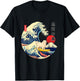 Great Pyrenees Japanese Kanagawa Wave Surf Loyal Dog T-Shirt - T-Shirt | Black