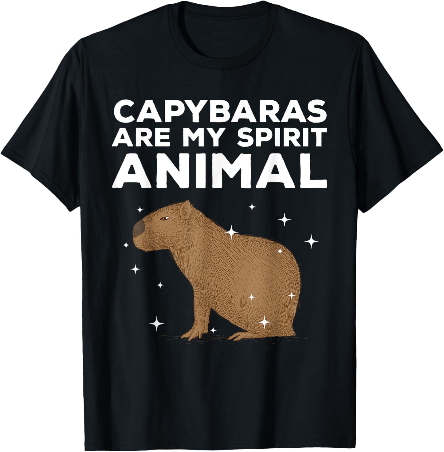 Cool Capybara Women Rodent Spirit Animal Zoologist T-Shirt - T-Shirt | Black