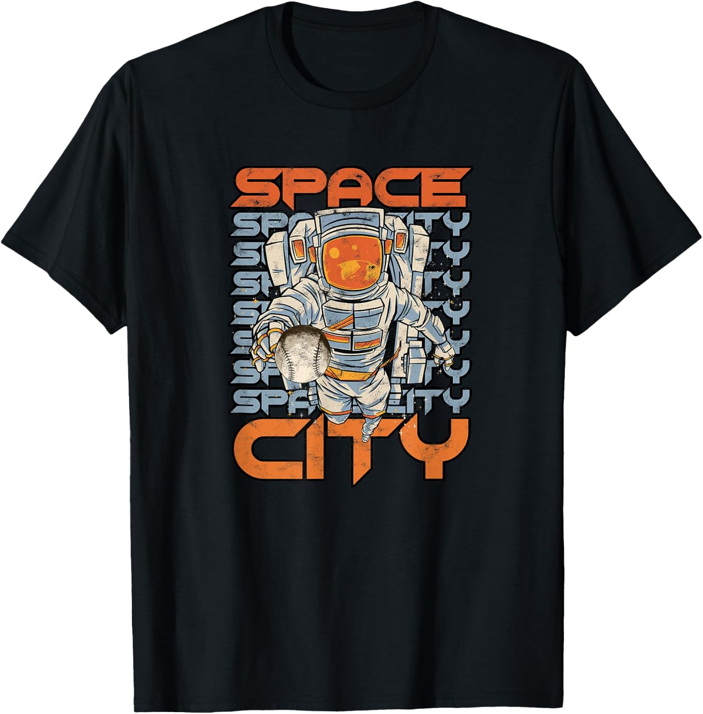 SPACE CITY H-Town Houston - Houston Pride T-Shirt - T-Shirt | Black