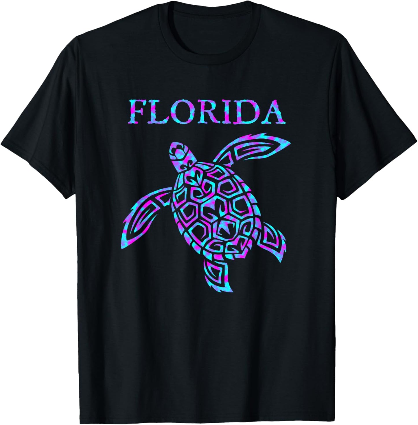 Florida Sea Turtle Boys Girls Toddler Vacation Souvenir T-Shirt - T-Shirt | Black