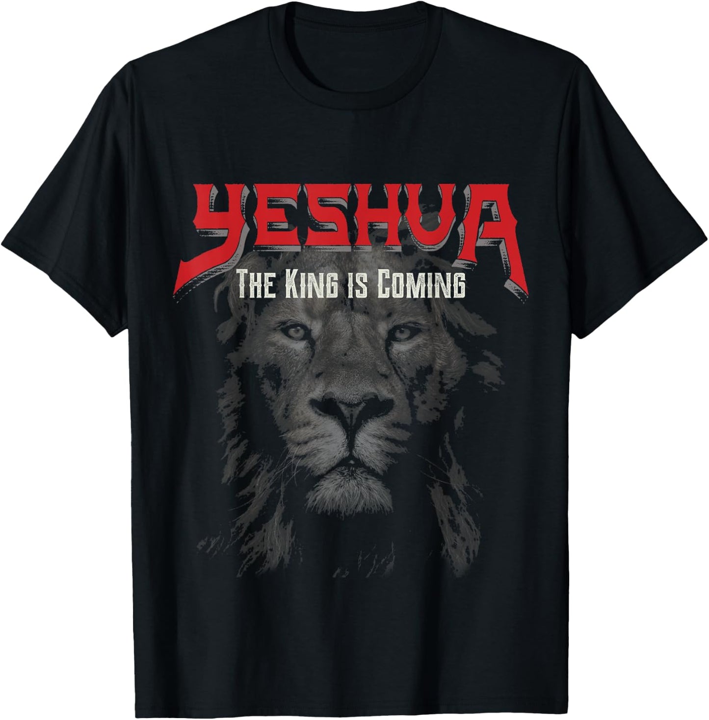 Yeshua The King is Coming Christian T-Shirt - T-Shirt | Black