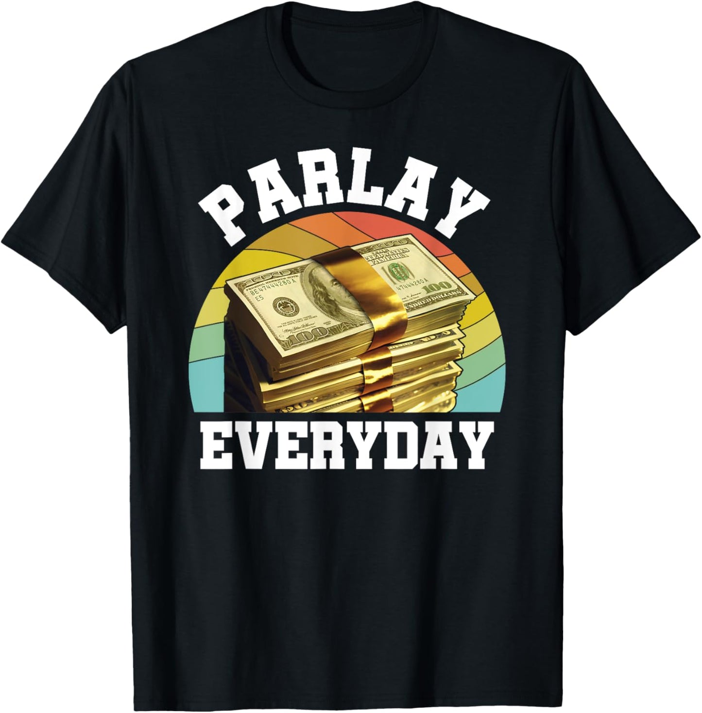 Parlay Betting Sports Gambling Odds DFS Over Under Moneyline T-Shirt - T-Shirt | Black