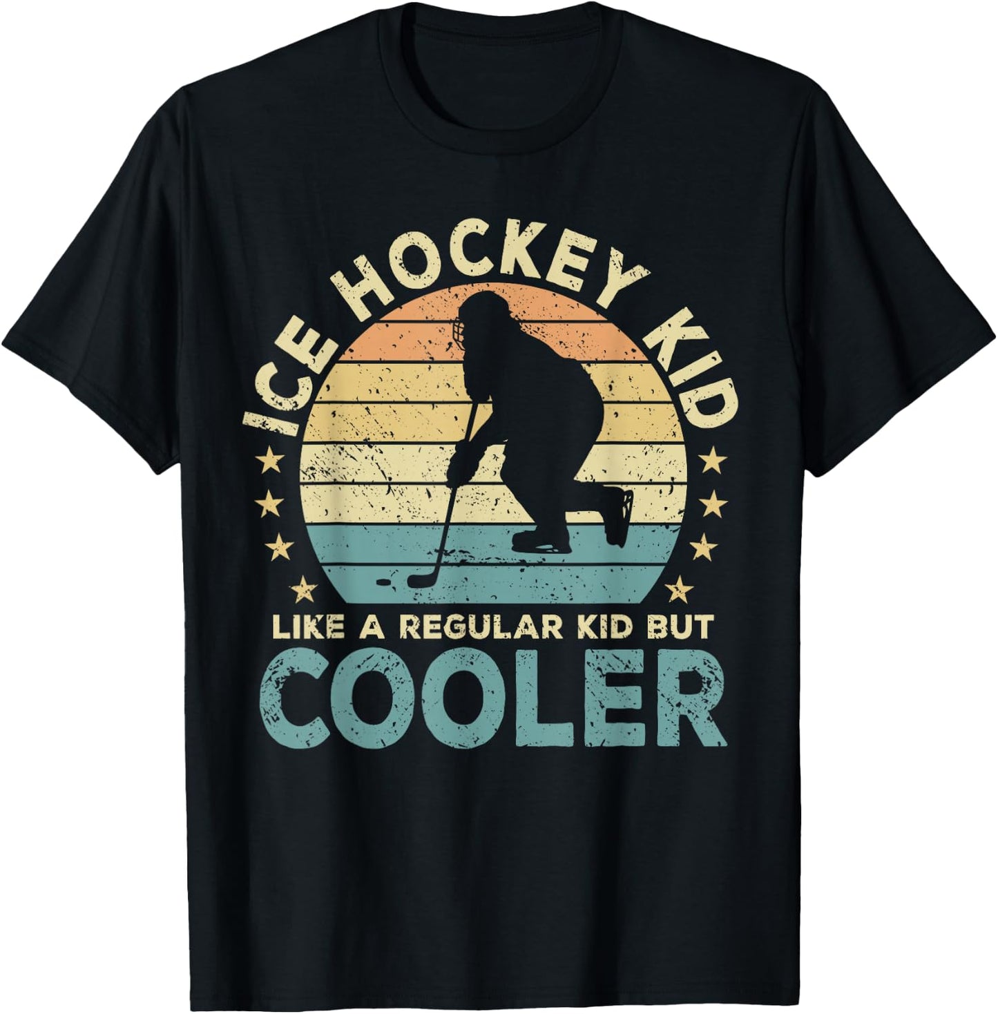 Ice Hockey Kid Hockey Player Funny T-Shirt - T-Shirt | Black