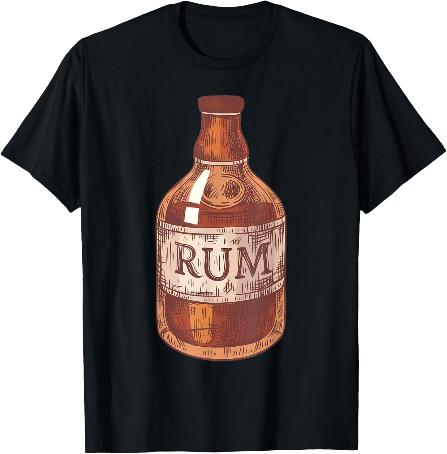 Rum Pirate's Favorite Drink Alcoholic Beverage Rum T-Shirt - T-Shirt | Black