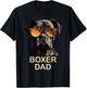 Boxer Dad Dog Owner Gift Funny Boxer Dog Lover Dad T-Shirt - T-Shirt | Black
