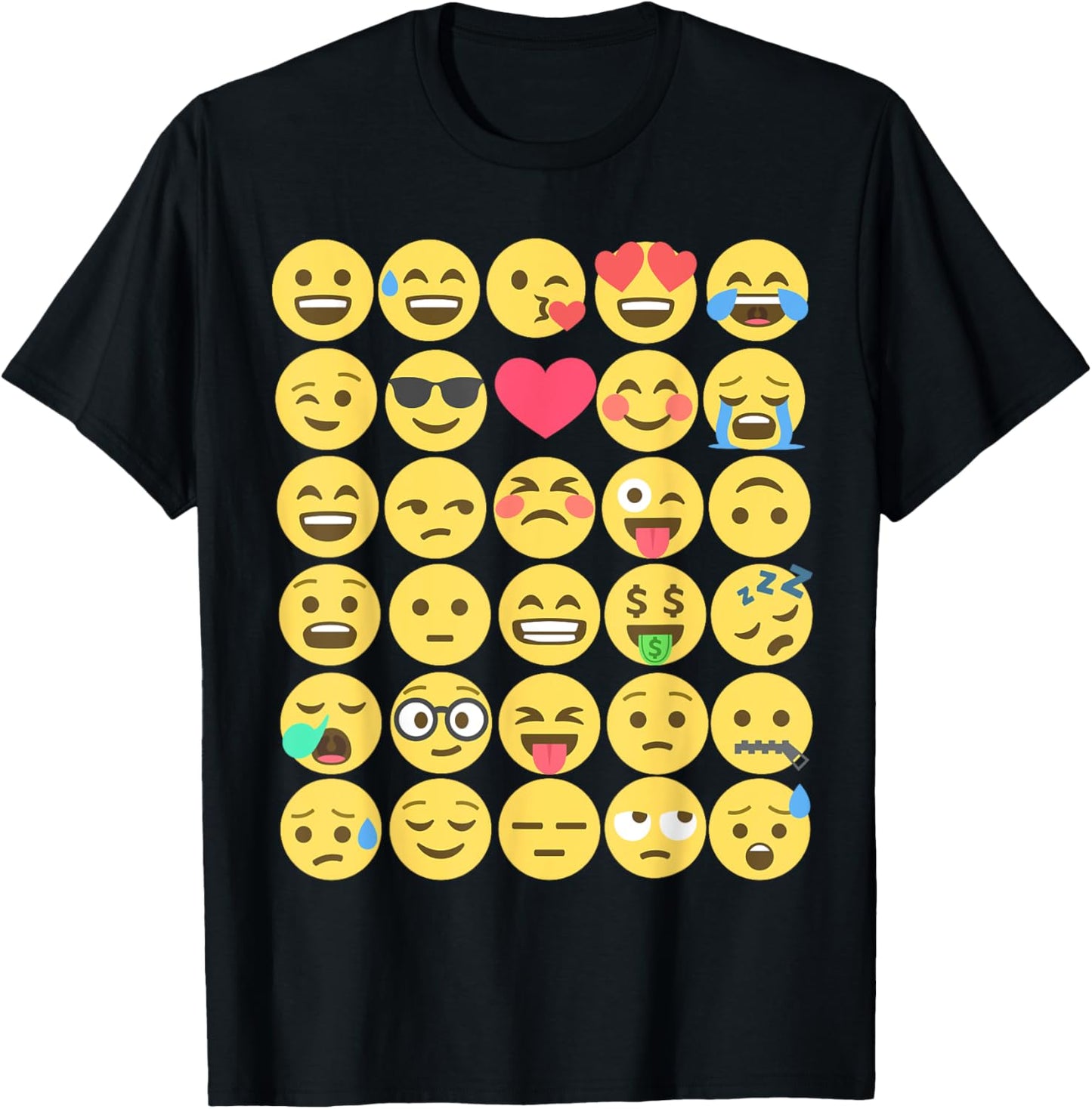 Emoticon set T-Shirt - T-Shirt | Black