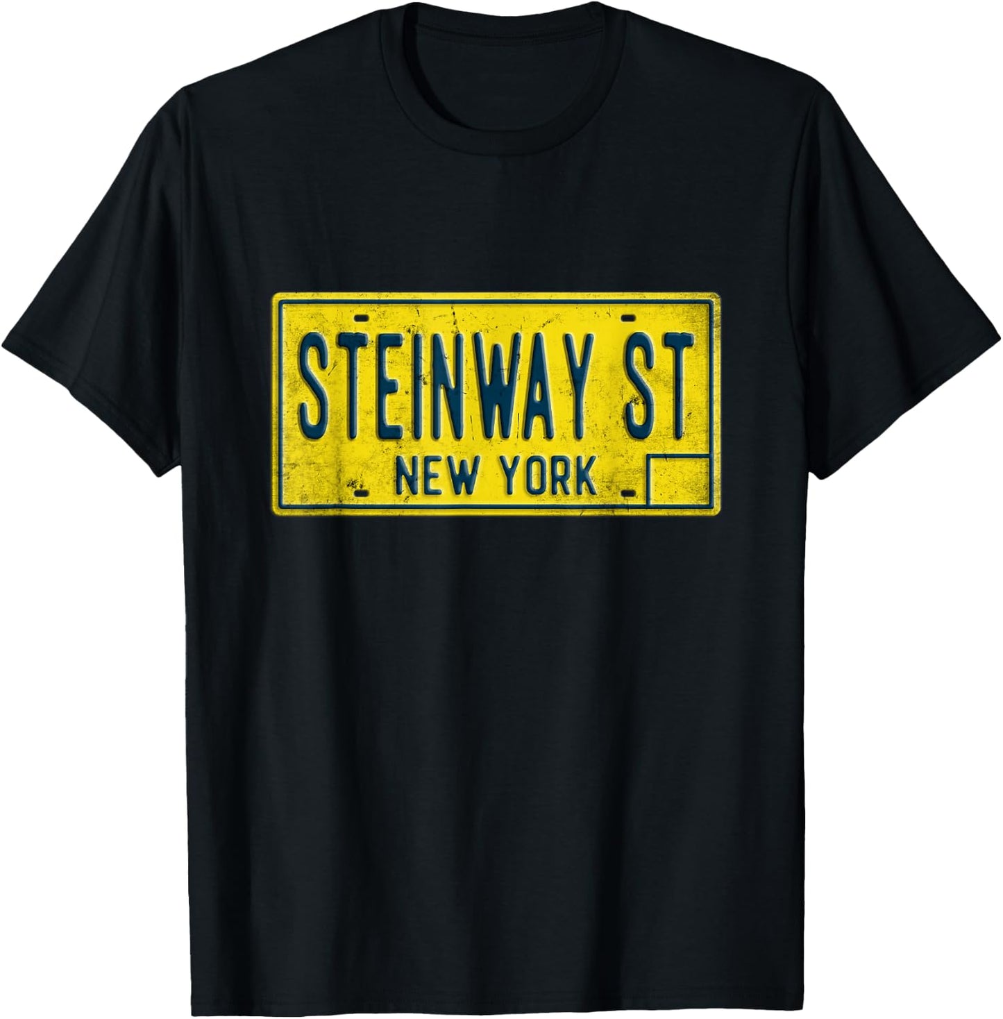 Steinway Street Astoria Queens NY New York Home Retro T-Shirt - T-Shirt | Black