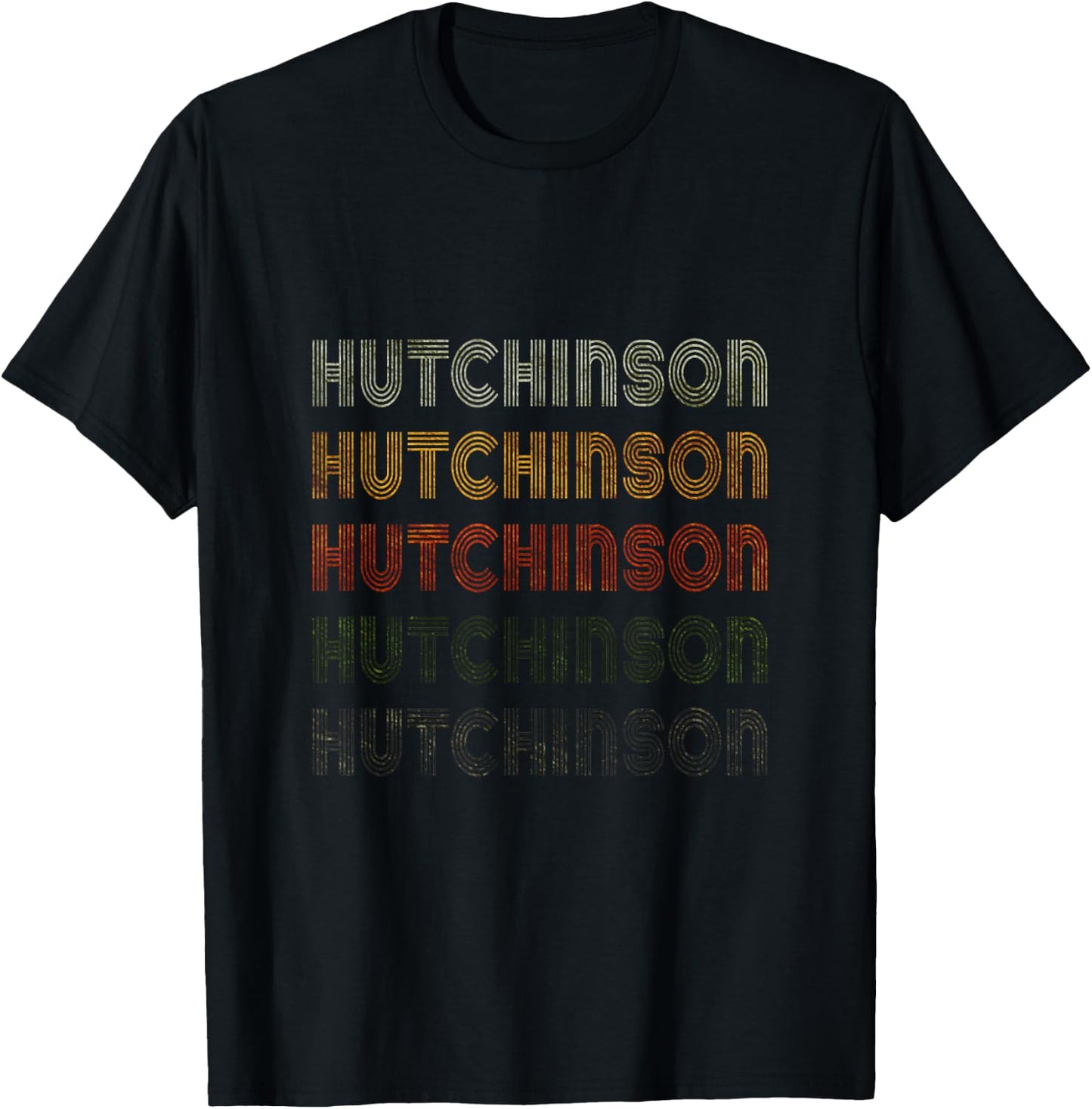 Love Hutchinson Grunge Vintage Style Black Hutchinson T-Shirt - T-Shirt | Black