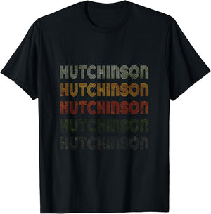 Love Hutchinson Grunge Vintage Style Black Hutchinson T-Shirt - T-Shirt | Black