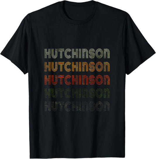 Love Hutchinson Grunge Vintage Style Black Hutchinson T-Shirt - T-Shirt | Black