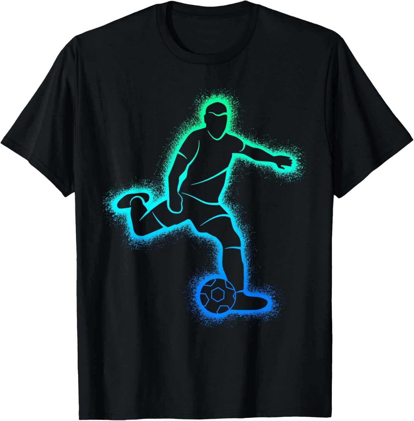 Soccer Player Futbol Boys Soccer Kids T-Shirt - T-Shirt | Black