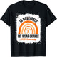 In November We Wear Orange COPD Awareness Ribbon Rainbow T-Shirt - T-Shirt | Black