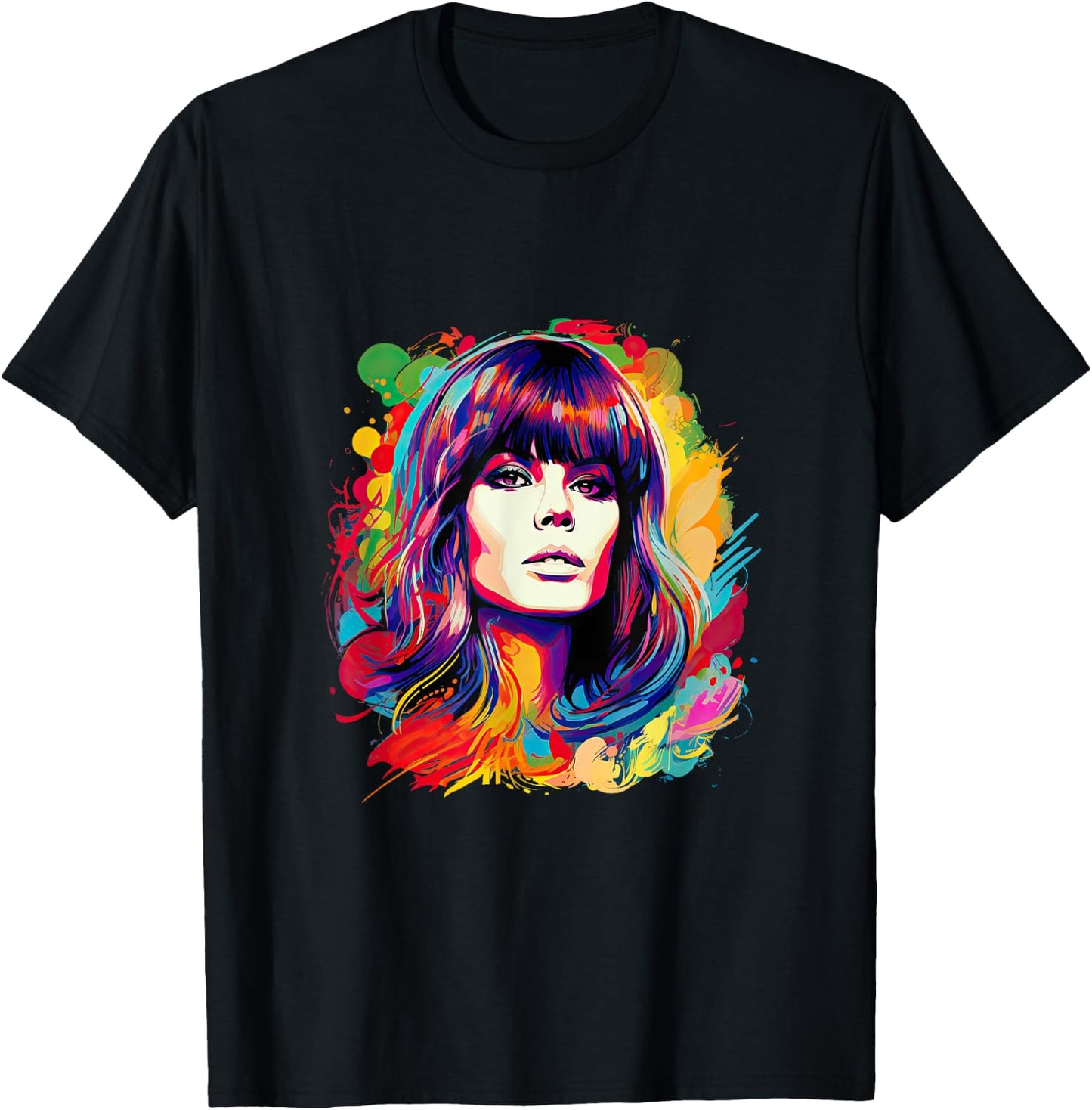 Soulful Serenade: Isometric Art of Astrud Gilberto T-Shirt - T-Shirt | Black