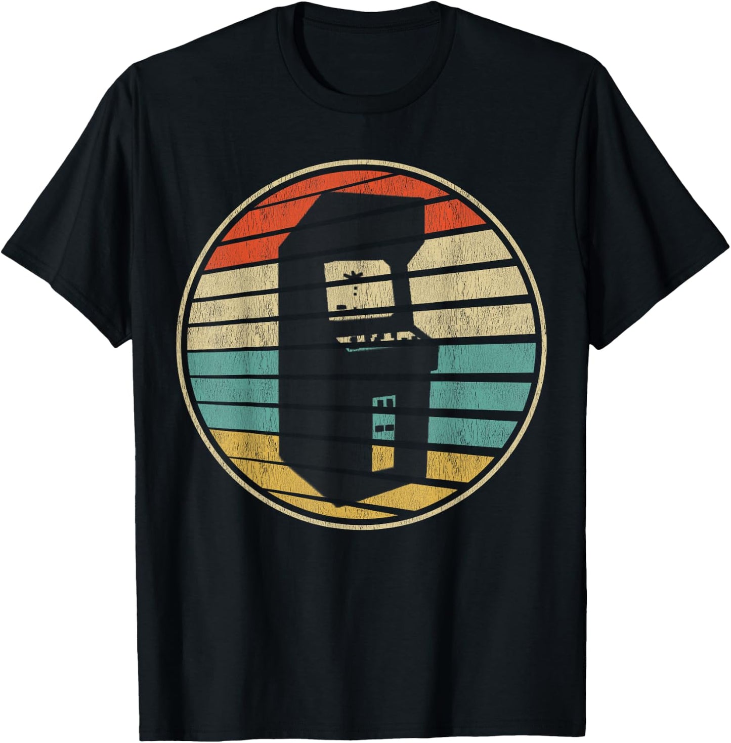 Cute Gamer Gift Retro Vintage 70s 80s Arcade Cabinets Fun T-Shirt - T-Shirt | Black