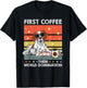 Retro Dog Breed Coffee Subglasses - Vintage Brittany Spaniel T-Shirt - T-Shirt | Black