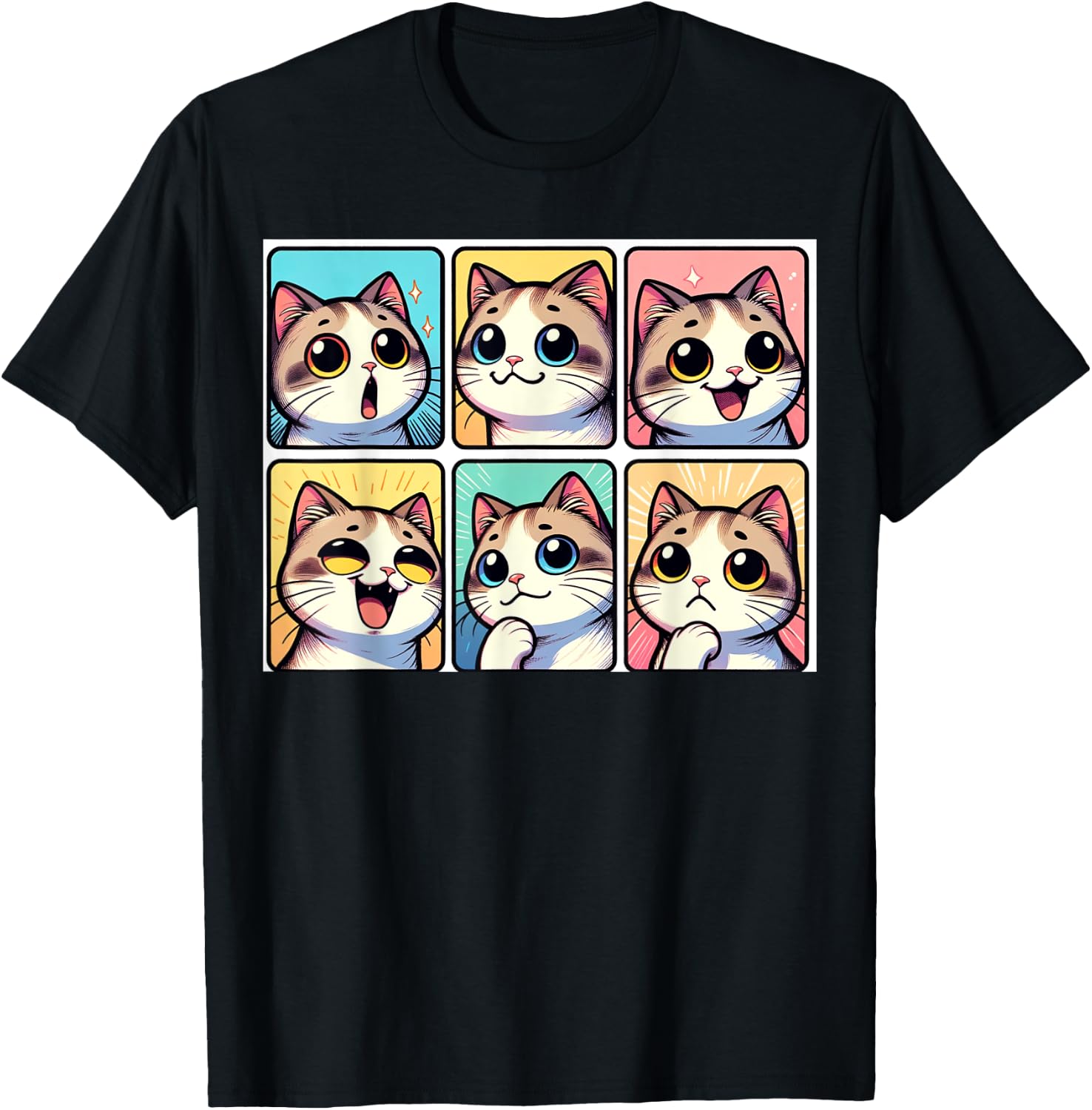 Wacky Cute Selfie Kitten Lover Funny Photography Cat Women Kids T-Shirt - T-Shirt | Black