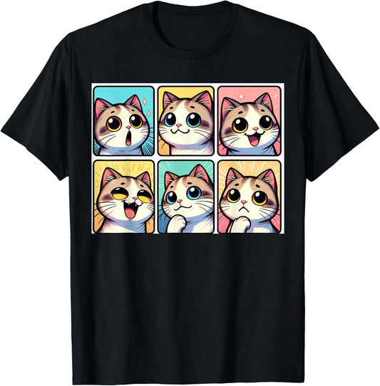 Wacky Cute Selfie Kitten Lover Funny Photography Cat Women Kids T-Shirt - T-Shirt | Black