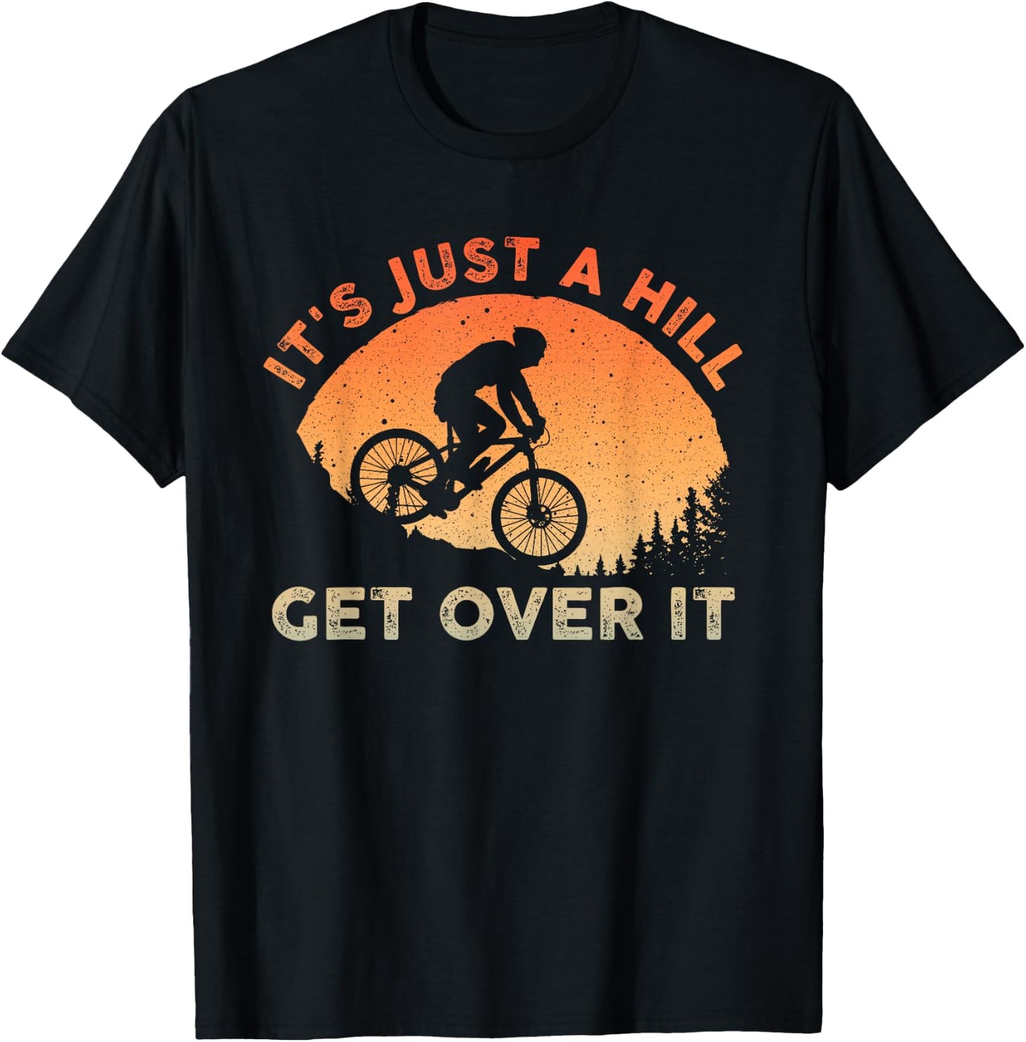 Funny Mountain Biking Design Women Trail Ride Lover T-Shirt - T-Shirt | Black