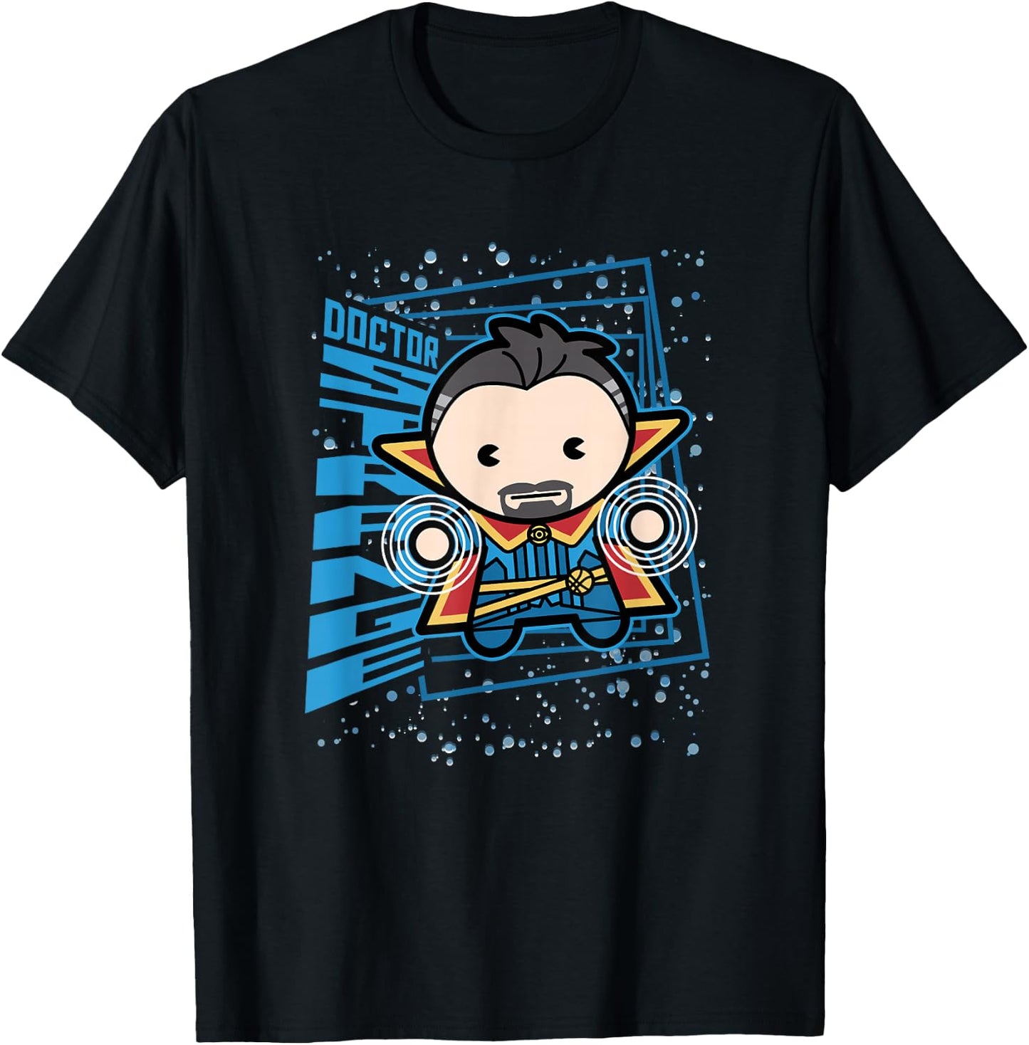 Marvel Kawaii Chibi Doctor Strange Magic In Space Logo T-Shirt - T-Shirt | Black