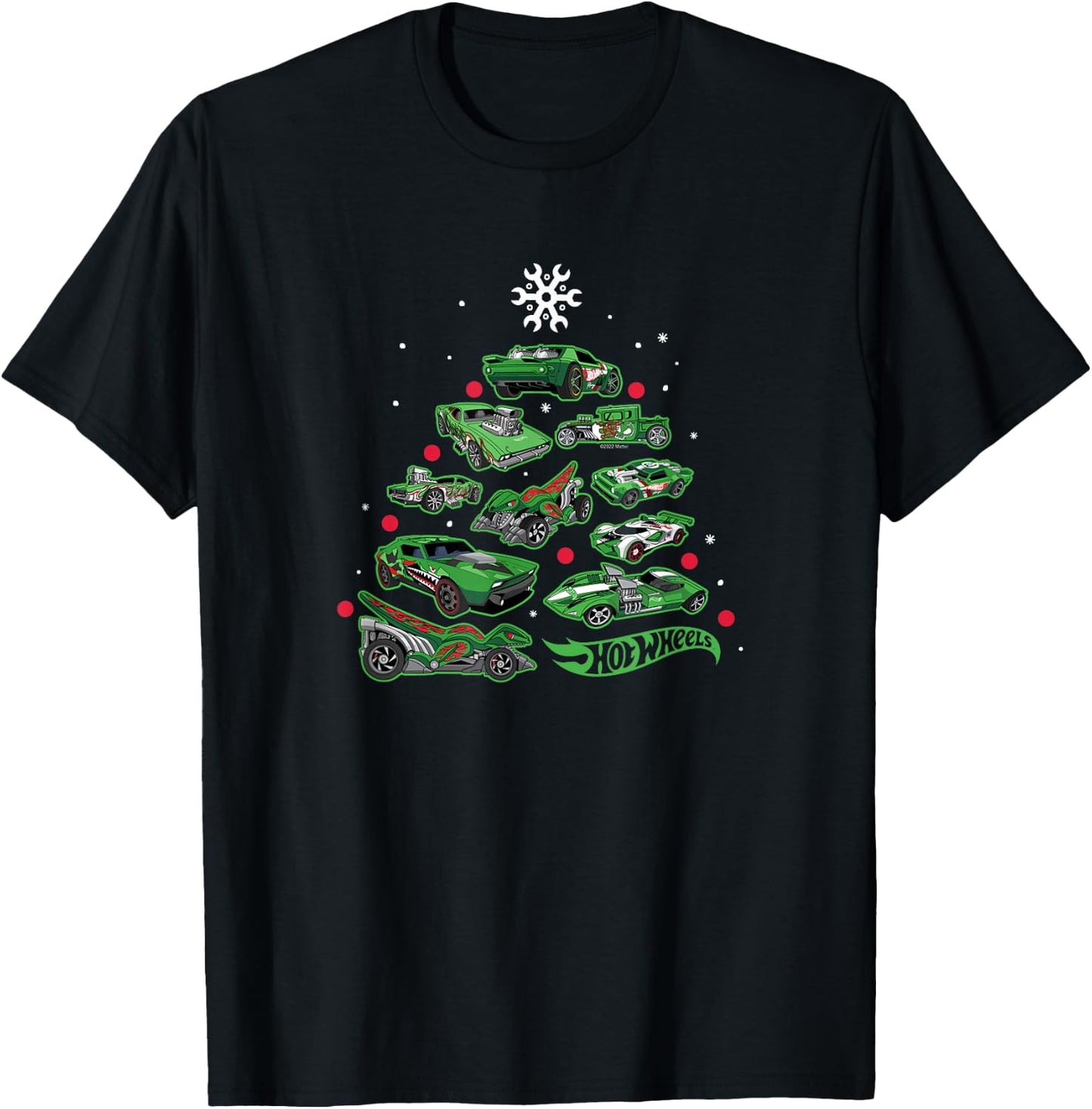Hot Wheels - Car Tree T-Shirt - T-Shirt | Black