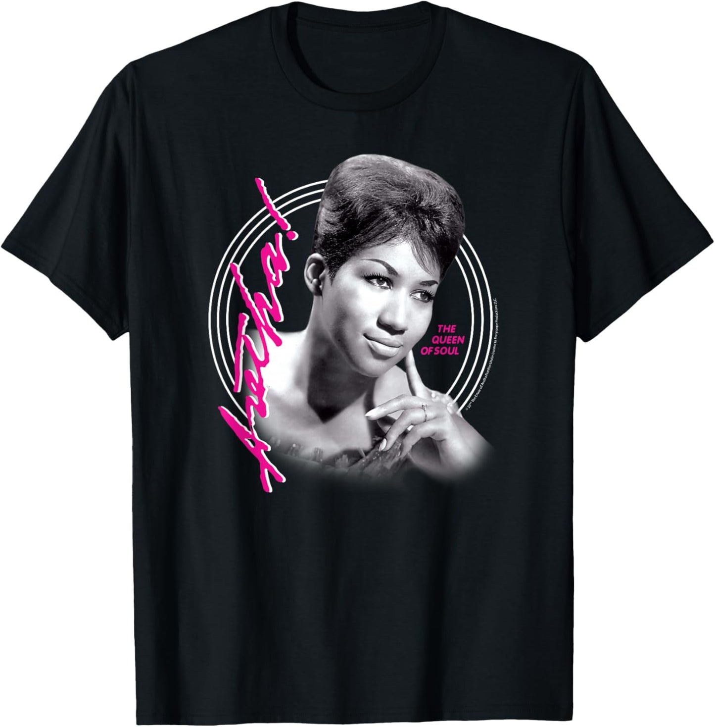 Aretha Franklin - Queen of Soul T-Shirt - T-Shirt | Black