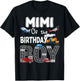 Mimi Of The Birthday Boy Trains Cars Fire Trucks Airplane T-Shirt - T-Shirt | Black