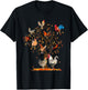 Chicken Tree Autumn Tree Fall Leaves Chicken Love T-Shirt - T-Shirt | Black