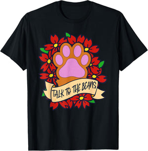 Talk to the Toe Beans Funny Cat Person Women Kids T-Shirt - T-Shirt | Black