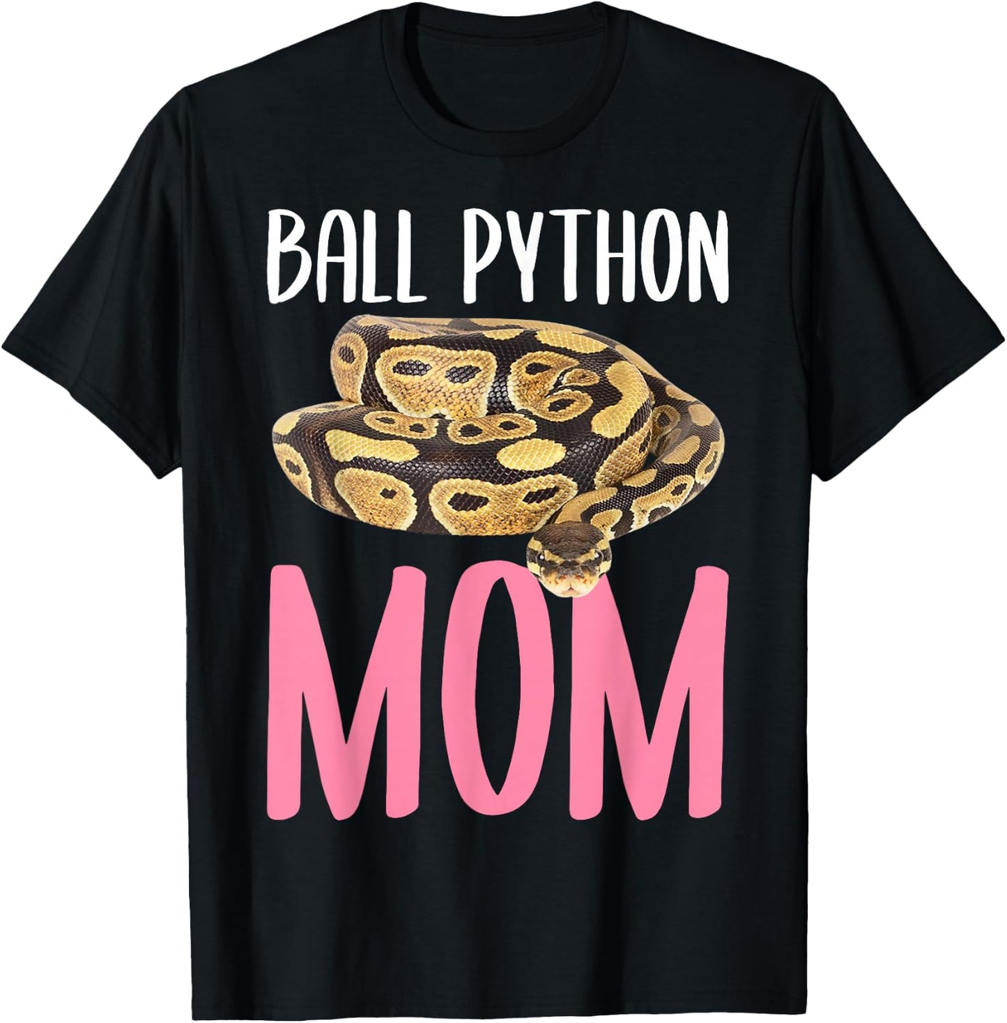 Ball Python Mom Snake T-Shirt - T-Shirt | Black