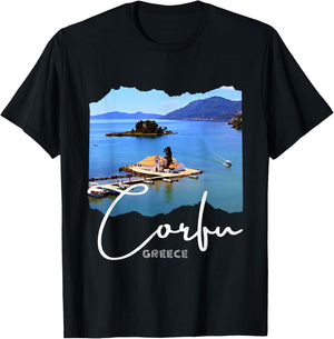 Corfu Island Greece Corfu T-Shirt - T-Shirt | Black