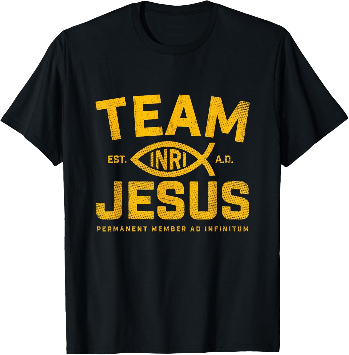 Christ Christianity God Almighty Lord Savior Team Jesus T-Shirt - T-Shirt | Black