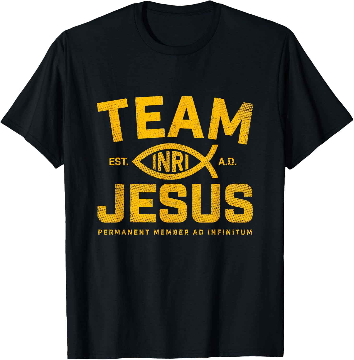Christ Christianity God Almighty Lord Savior Team Jesus T-Shirt - T-Shirt | Black