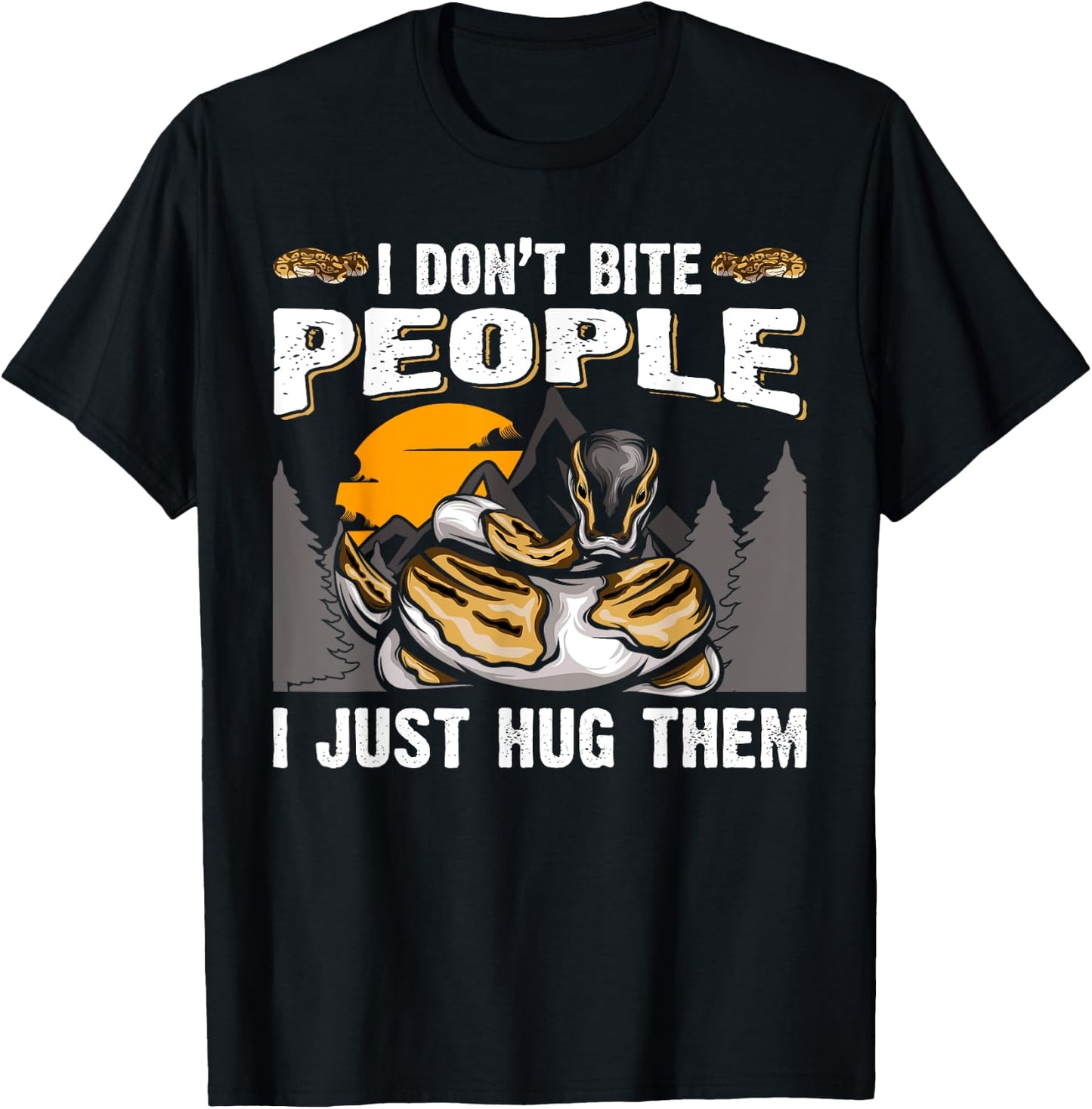 Snake Banana Ball Python T-Shirt - T-Shirt | Black