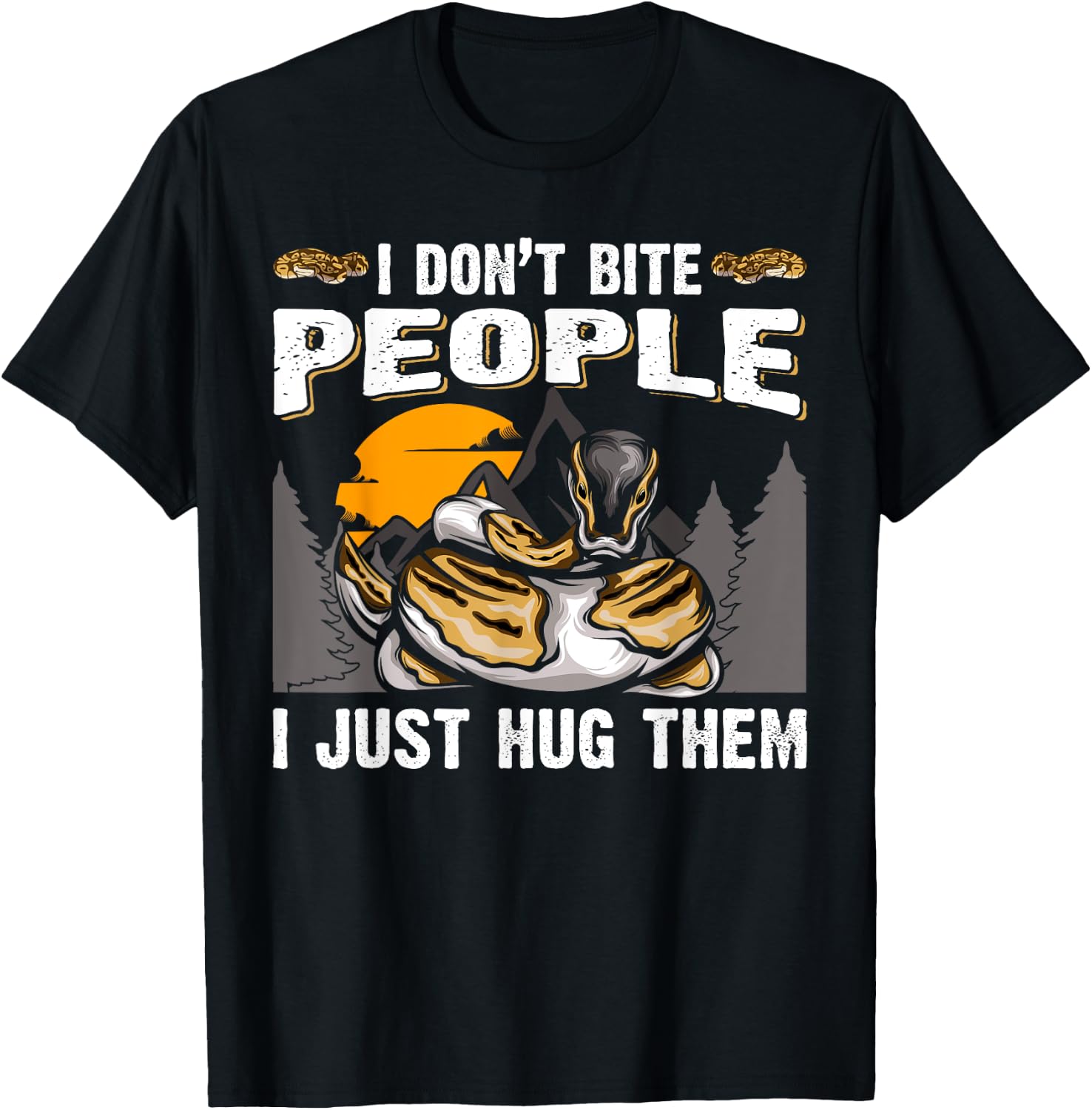 Snake Banana Ball Python T-Shirt - T-Shirt | Black